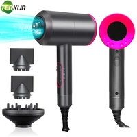 hair dryer hot and cold wind with diffuser conditioning powerful blower ac motor heat constant temperature blowdryer dry quickly