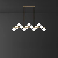 molecule glass bubbles golden silver black lustre led hanging lamps chandelier lighting suspension luminaire lampen for foyer