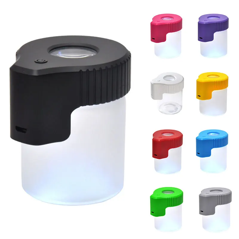 

Светодиодный светящийся стеклянный резервуар для хранения, многофункциональный контейнер для хранения для домашней кухни