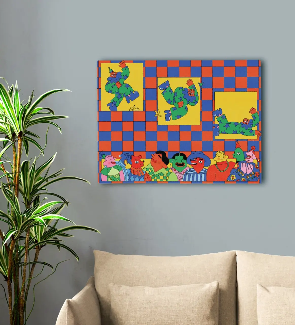 

BK Gift Modern Abstract Design Canvas Table 50x70cm-26