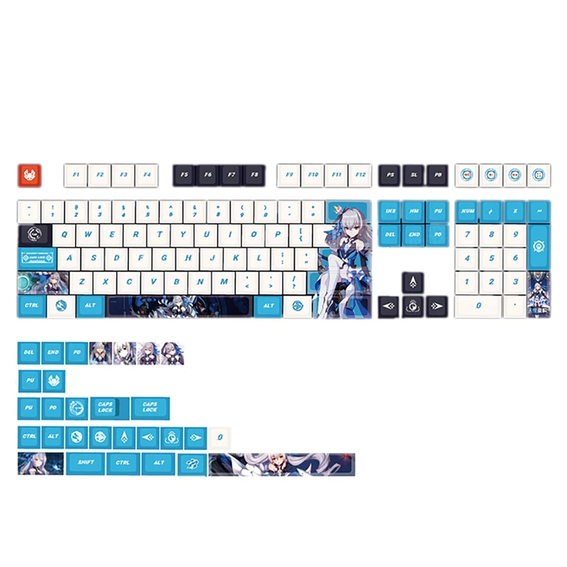 

Колпачок для механической клавиатуры 137 клавиш PBT высота сублимации 104/108 клавиш с поддержкой 61/64/68/84/87/96/98/клавиш