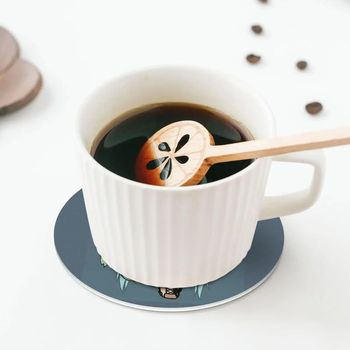 Gacha Life Series - Chloe The Tomboy Coasters Kitchen Placemats Insulation Cup Coffee Mats For Decor Tableware Pads Set of 4