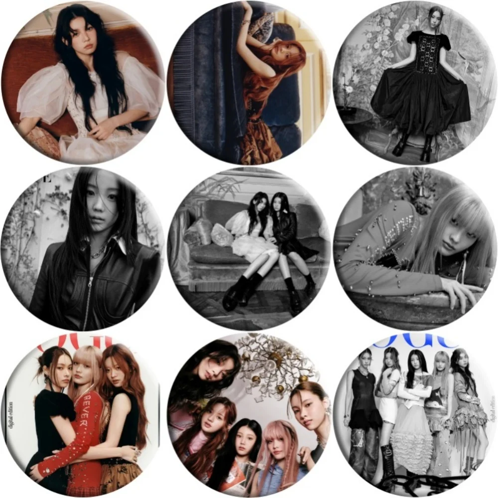 Значок Kpop ILLIT YUNAH MINJU MOKA WONHEE IROHA булавки украшение для фанатов подарок