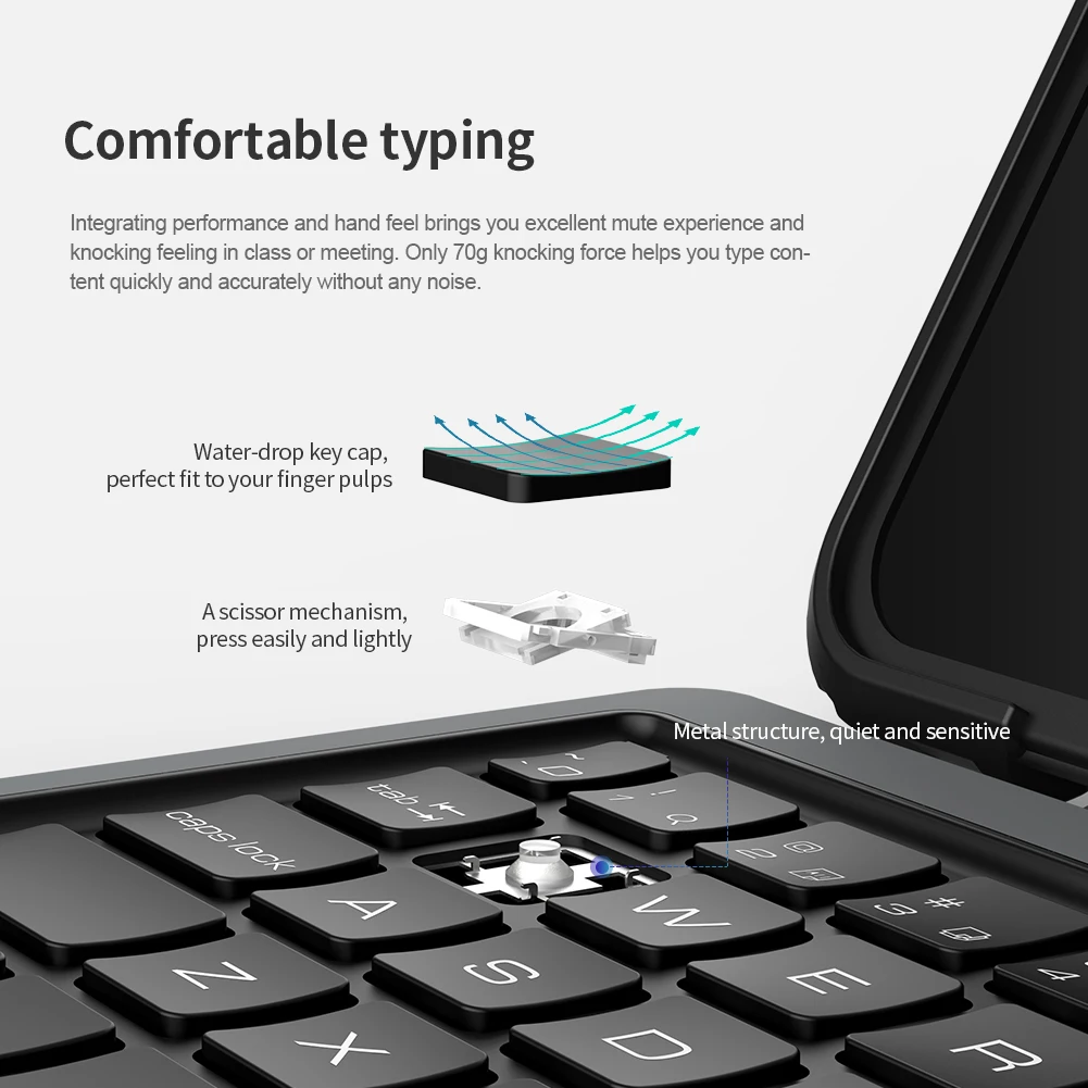 Новинка чехол NILLKIN для IPad Air 4 Pro 11 2021 с Bluetooth-клавиатурой 9-го поколения сенсорной