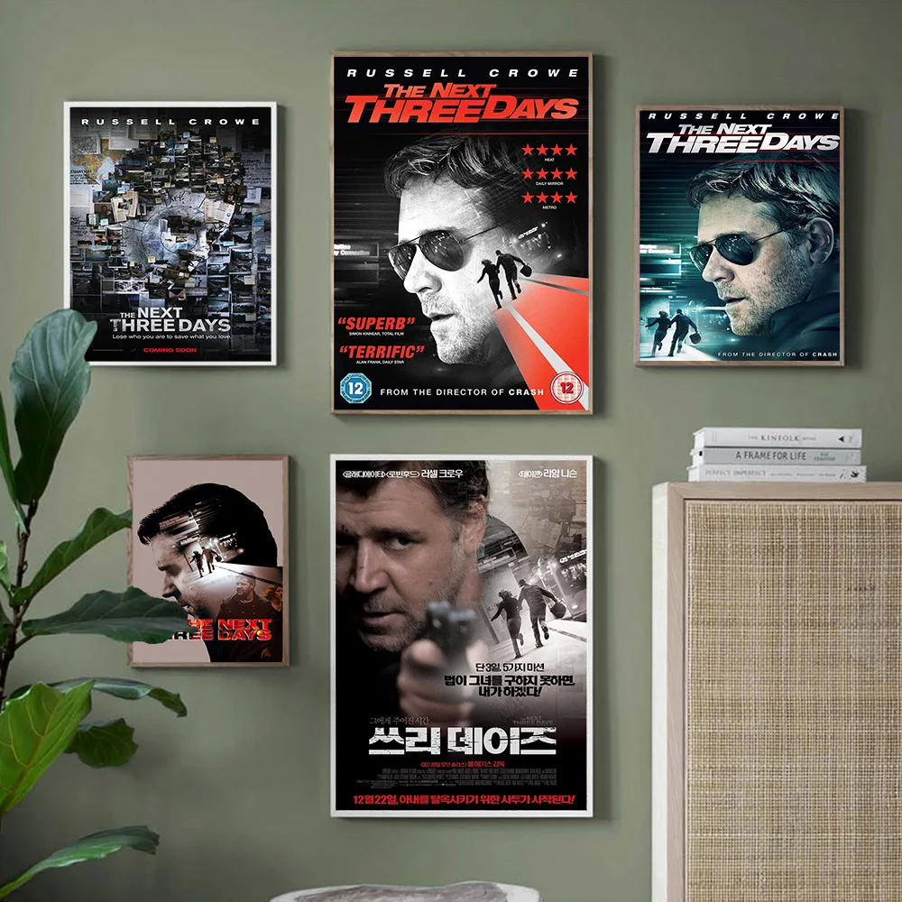 

The Next Three Days Thriller Film Poster Movie Art Print Canvas Painting Video Room Cinema Decor Wall Picture
