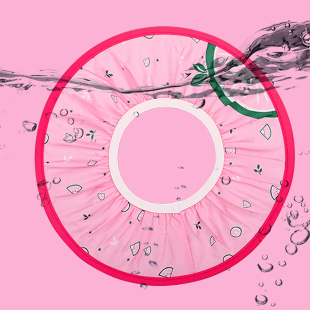 

Baby Shampoo Shower Visor Shield Safe Adjustable Bathing Ear Protect EVA Hat for Child Kid (Pink)