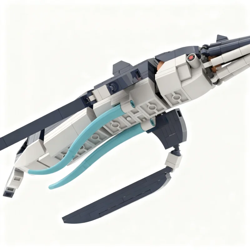 Фото 270 деталей MOC-конструктор: Модель Squidshark Subnautica Below Zero, архитектурные игрушки, креативный набор для самостоятельной сборки, подарки на праздники №2