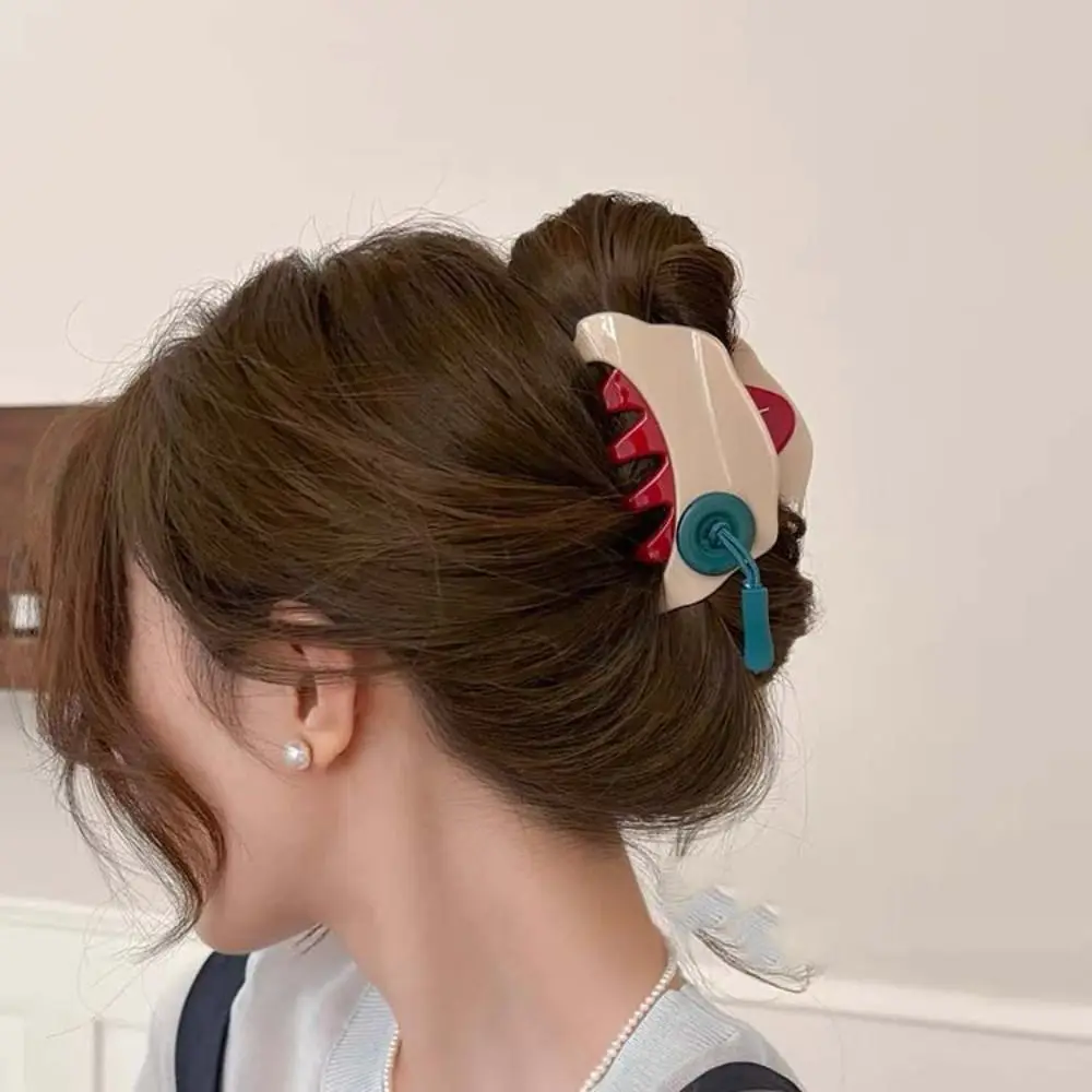 Корейский стиль креативная пуговица для волос коготь хвост шпилька модный