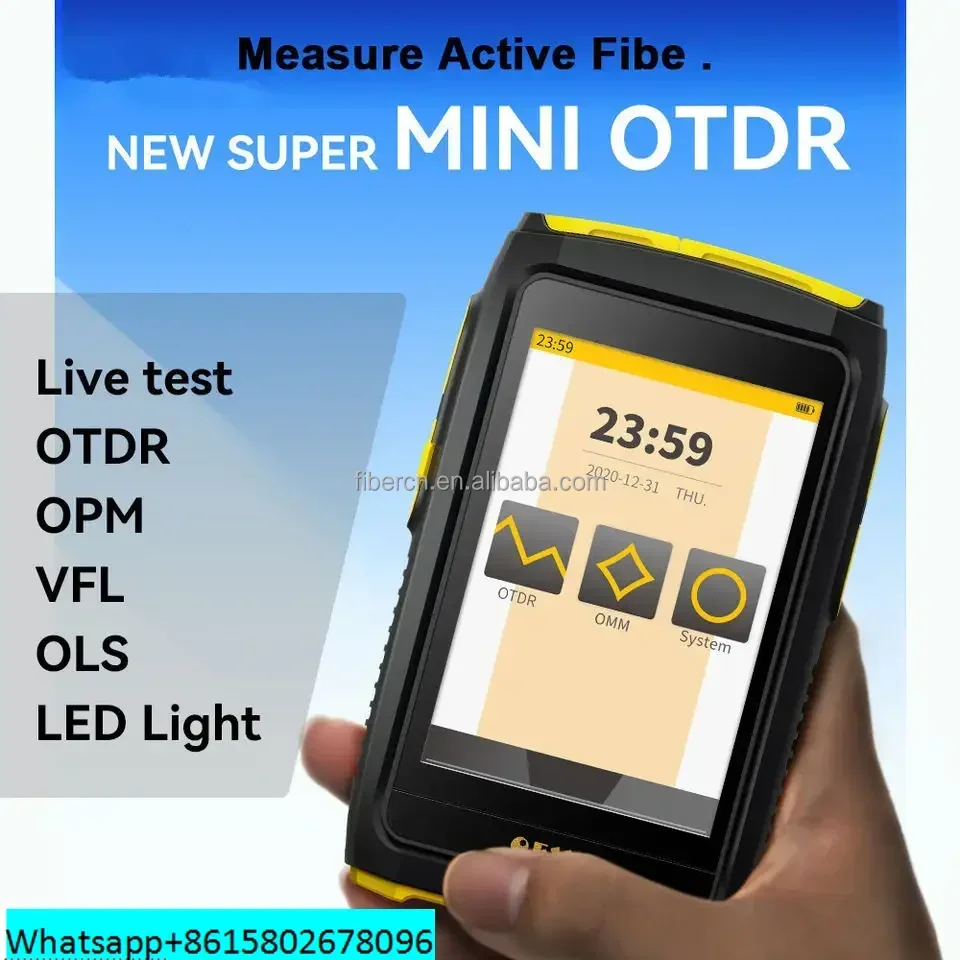 2023 новый супер мини otdr OFW 80 км с поддержкой расстояния сенсорный экран OPM VFL LED OLS