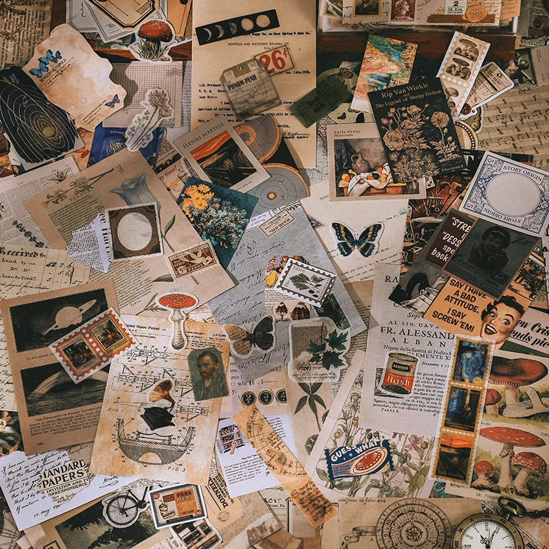 Альбом для стикеров в винтажном стиле 200 шт. |