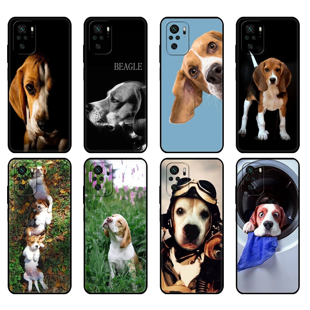 

Black tpu Case For Xiaomi Redmi 9T Case Redmi Note 9T Note 10 Pro Case Beagle Dog
