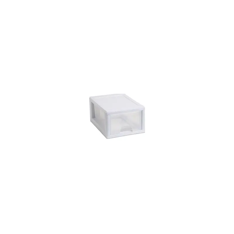 

Stackable Small Drawer White Frame & See-Through Plastic