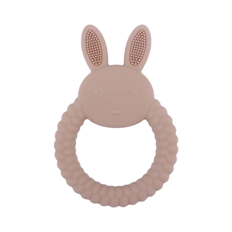 

Cartoon Rabbit Baby Teething Toys Cute Bunny BPA Free Silicone Baby Molar Teether Chew Toy for Infant Toddlers