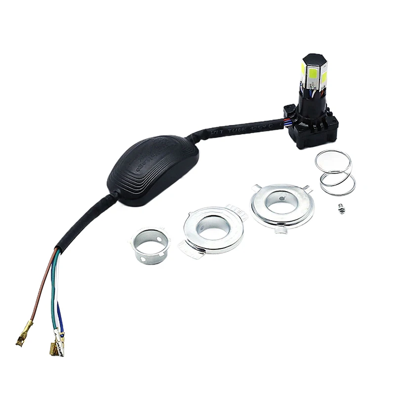 40 Вт Мотоциклетная лампа Фара Светодиодная H4 HS1 BA20D P15D H6 Турбо-лампа Светодиодный