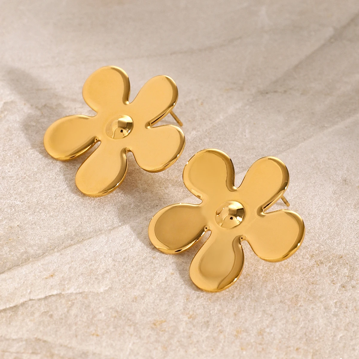 Элегантные классические серьги-гвоздики из нержавеющей стали с глазурованными