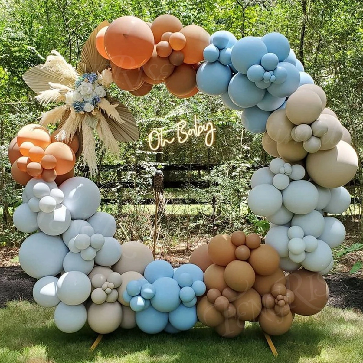 

Синие кофейные воздушные шары, гирлянда, украшения для свадьбы, дня рождения, детский латексный шар, Тедди-мишка для будущей мамы, тематичес...