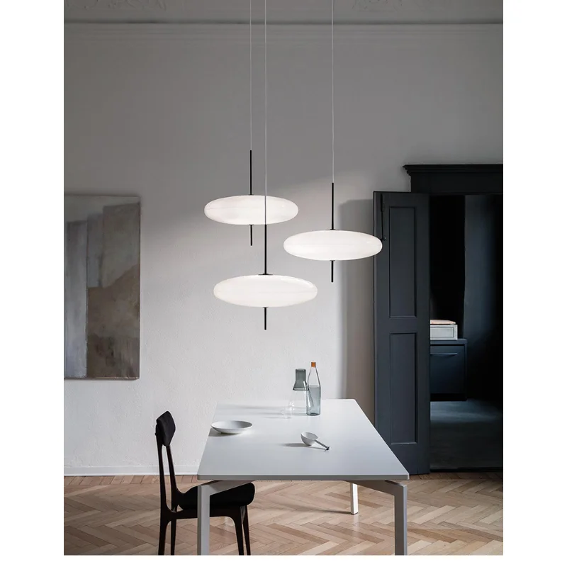 

Pendant Light Led Art Chandelier Lamp Room Decor Nordic Modern Flying Saucer Dining Study Bedroom