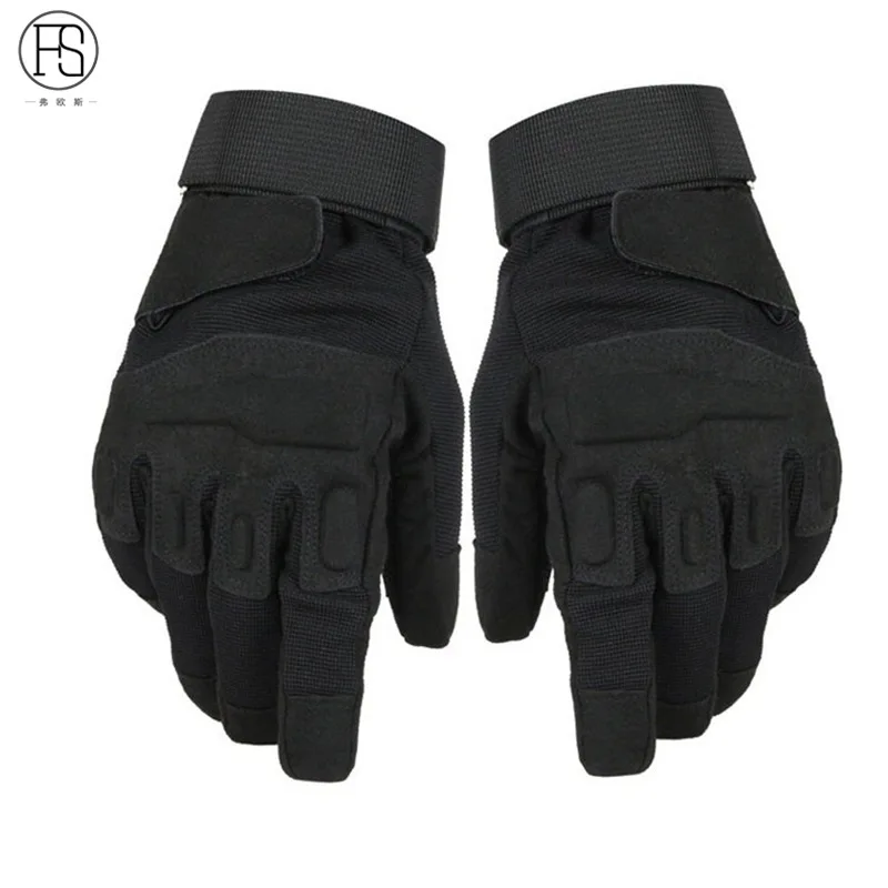

Cool Tactical Gloves Male Army Fan Black Eagle Gloves Outdoor Sports Gloves Long All Finger Riding Climbing Gloves Anti Slip