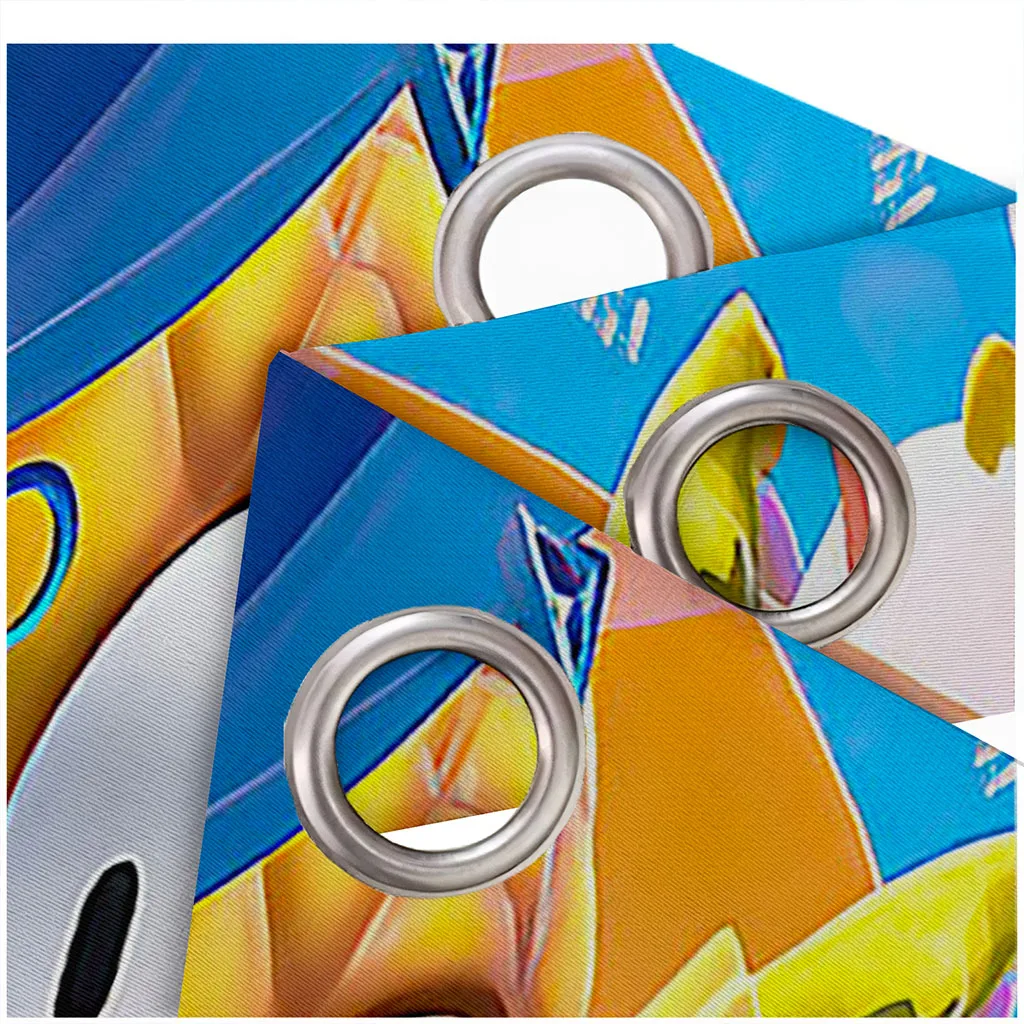 Высококачественная 3d занавеска на заказ цвет Кетон аниме мультяшная роскошная 3D