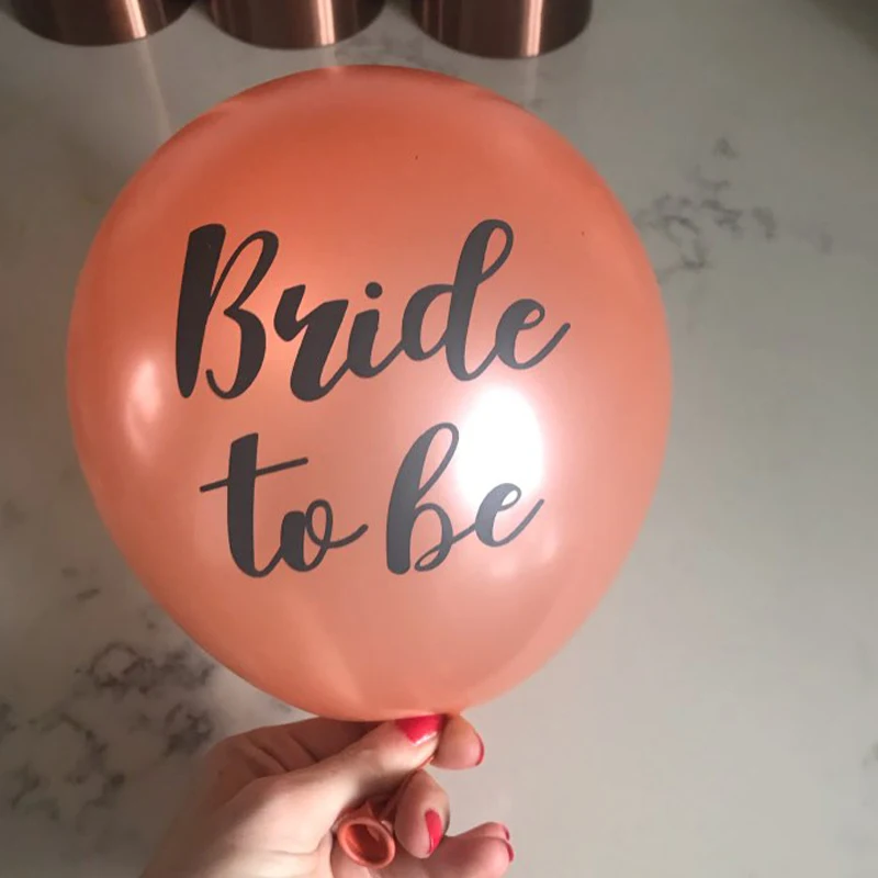 Chicinlife 12-дюймовый розовый Золотой тематический латексный шар для невесты