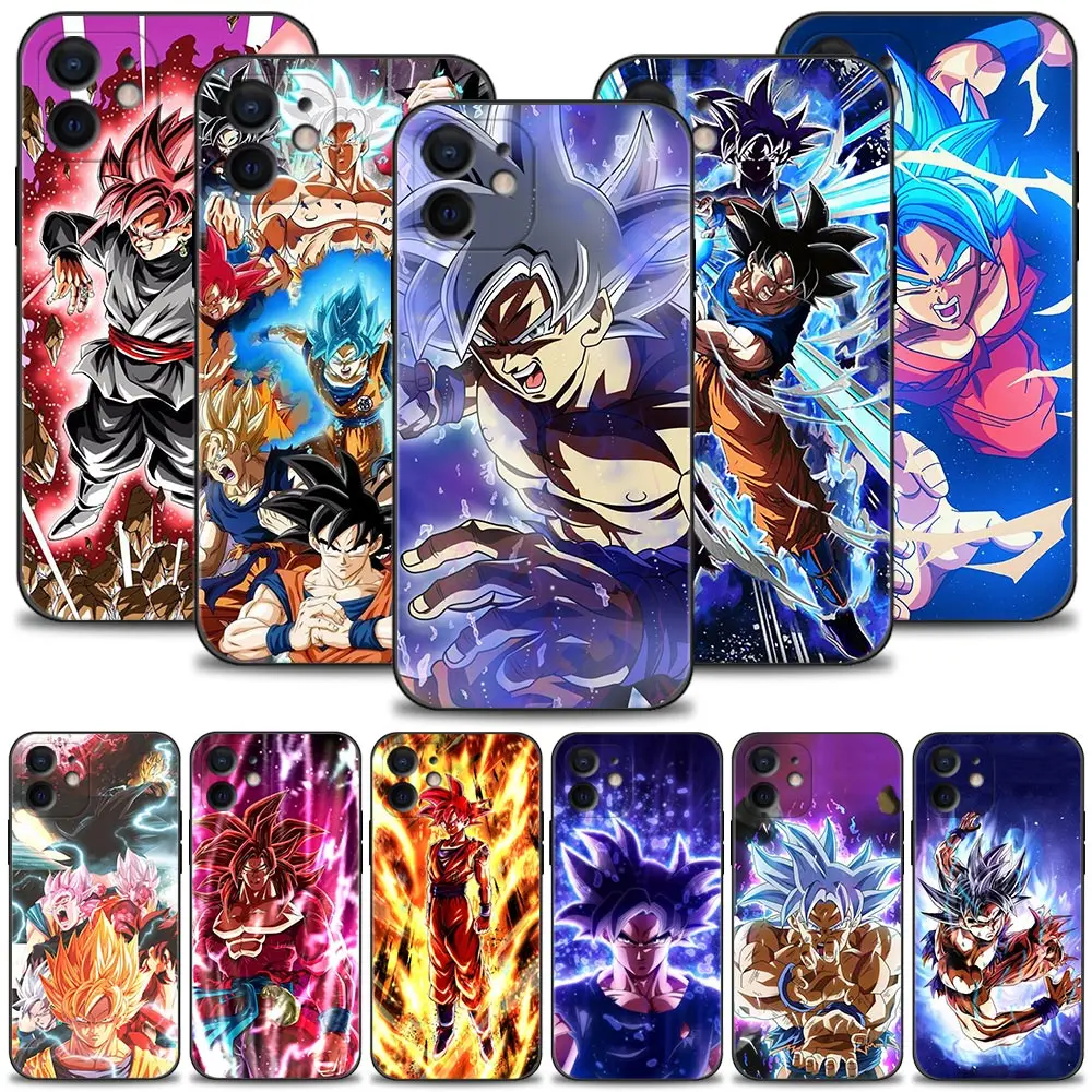 

Phone Case for Apple iPhone 13 11 12 Pro XS Max X XR 13mini 8 7 6 6S Plus 5 5S SE Cover Silicon Funda DRAGON BALL Goku Gotenks