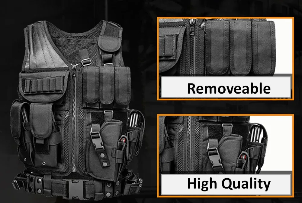 Высококачественный тактический жилет для тренировок на открытом воздухе