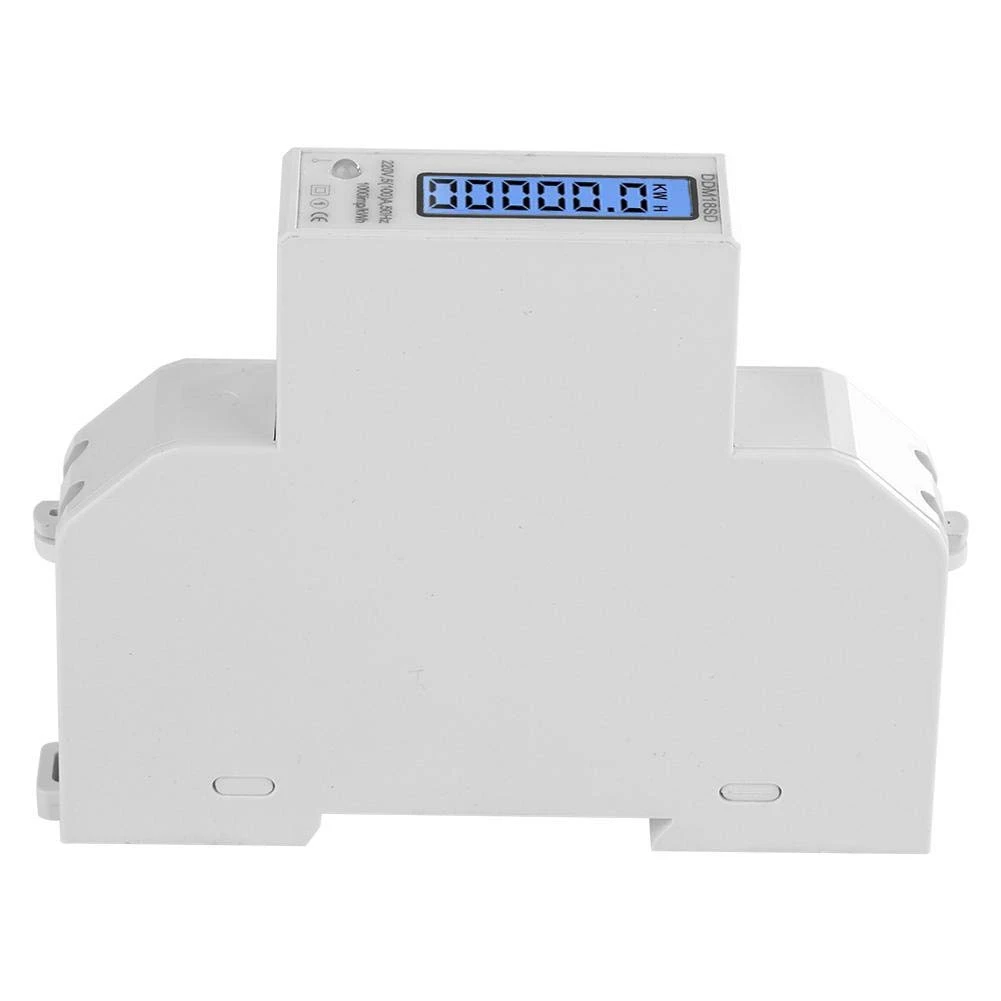 5-100A 220V счетчик энергии однофазный RS485 протокол MODBUS ЖК-дисплей с подсветкой
