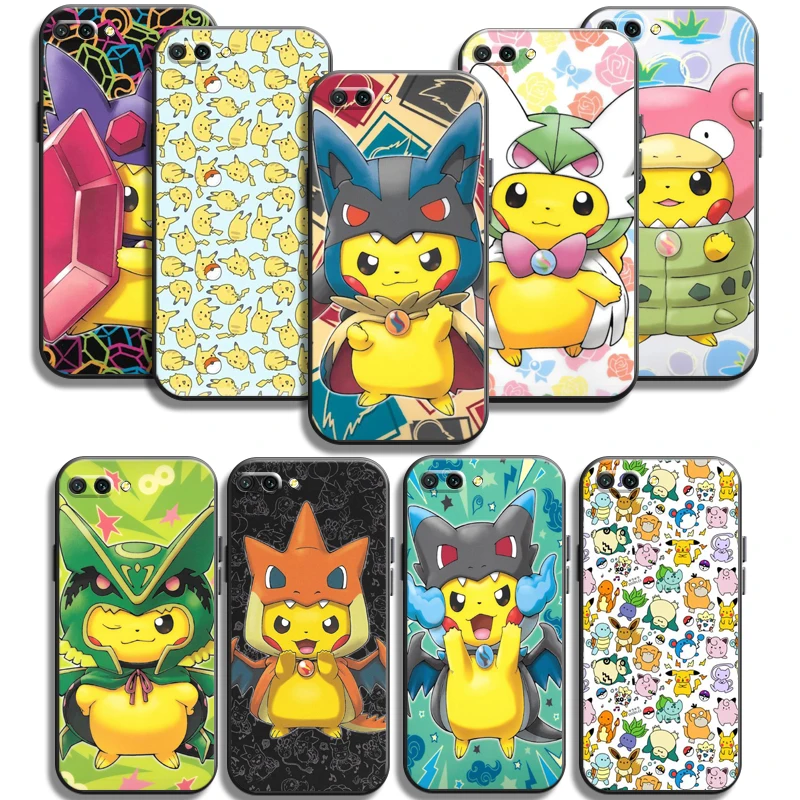 

Pokemon Pikachu Phone Cases For Huawei Honor Y6 Y7 2019 Y9 2018 Y9 Prime 2019 Y9 2019 Y9A Coque Carcasa Back Cover
