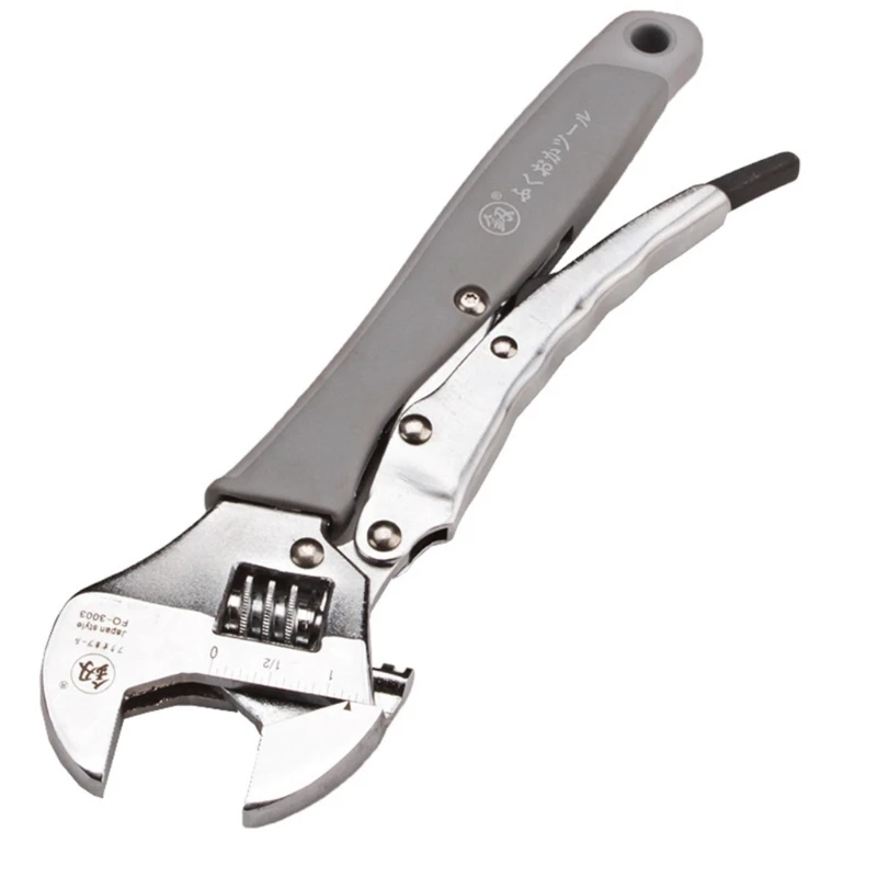

X37E Adjustable Wrench Universal Monkey Spanner Multi-function Hand Tools Nut Sink Wrench Bathroom Pipe Large Open Spanner