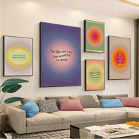 aura energy law of attraction abstract gradient prints and posters kraft paper prints and posters vintage decorative painting