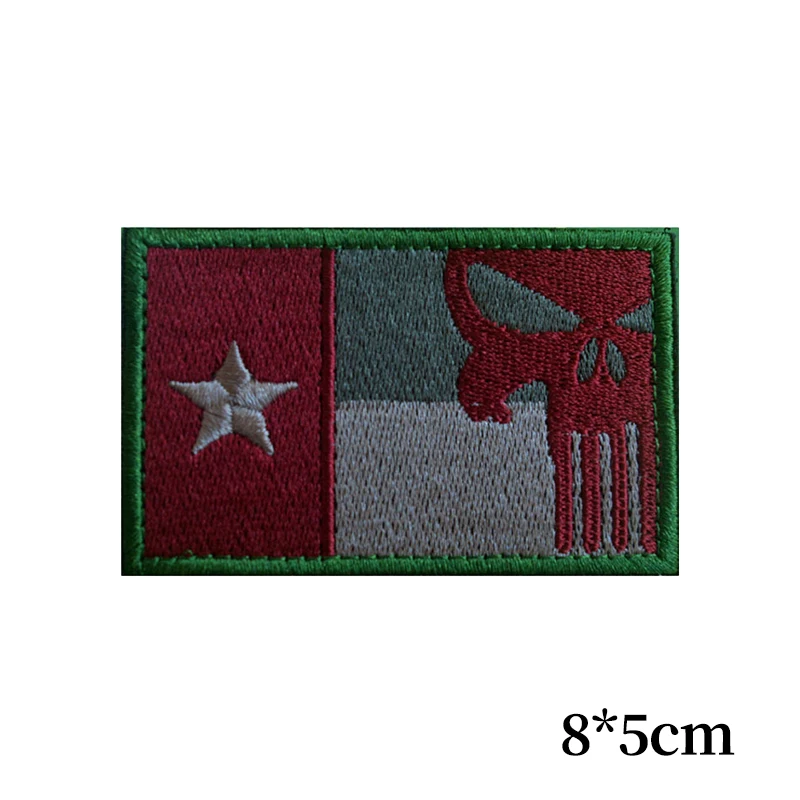 Вышитый патч с Техасским флагом не беспорядок крючком сзади американский штатив