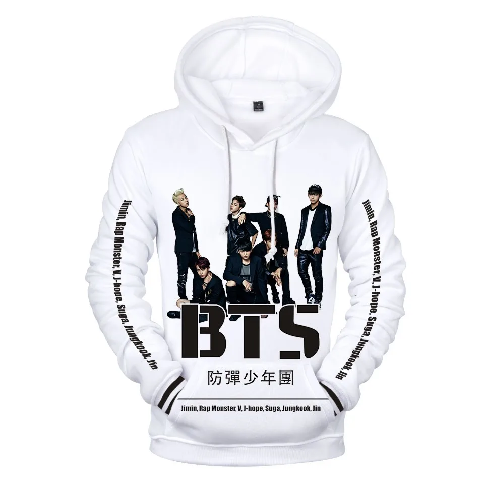 

Bangtan Boys Hoodie 3D Pullovers Hoodies Kpop Korean Casual Clothing Style Oversized Hoodie Sweatshirt