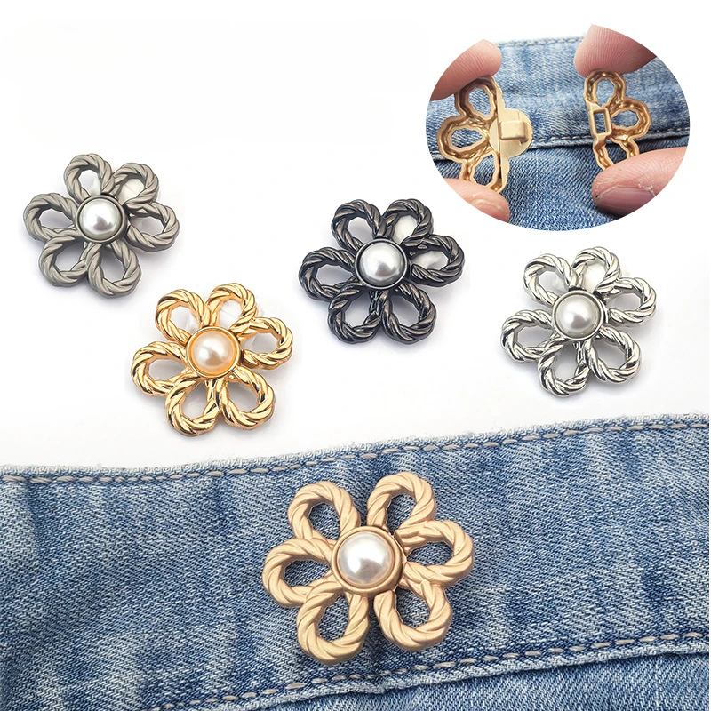 

5 шт., металлические пряжки для брюк и юбки