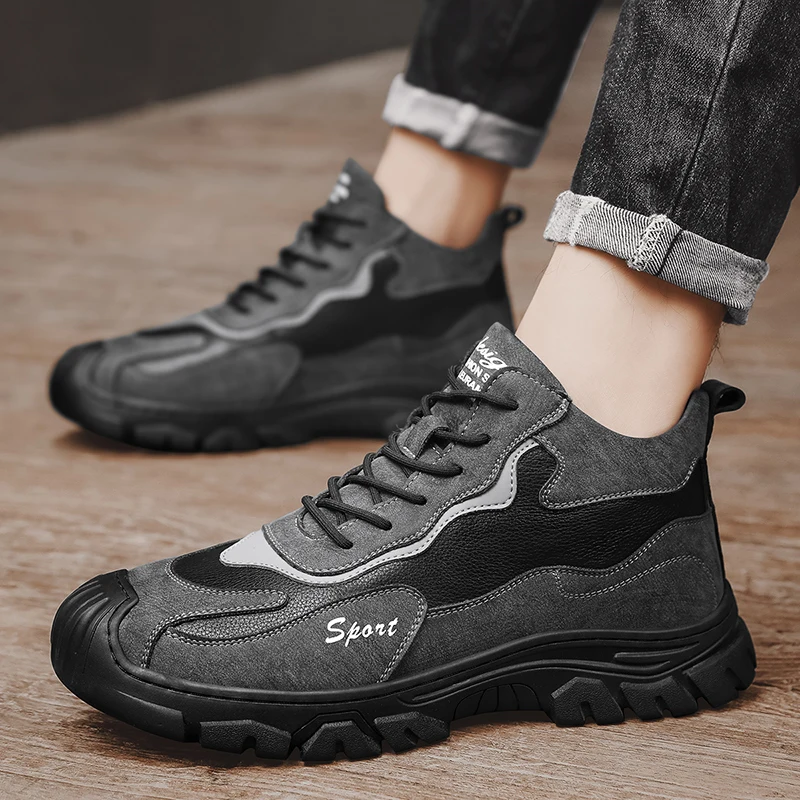 High Quality Men Sport Shoes High Top Sneakers Ankle Boots Male Outdoor Walking Shoes Zapatos Hombre Spring Winter Mens Shoes