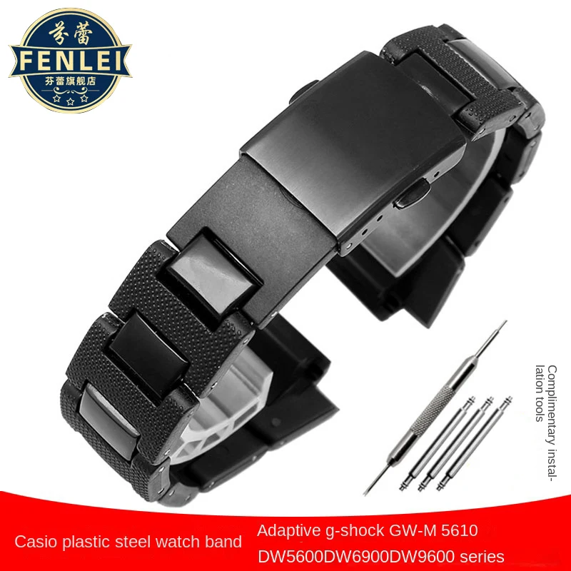 

For Casio G-SHOCK DW-5600 DW6900 DW9600 GW-M5610 GA-2100 GA-2110 Solid Plastic Watch Strap Men Bracelet Watch Band Accessories