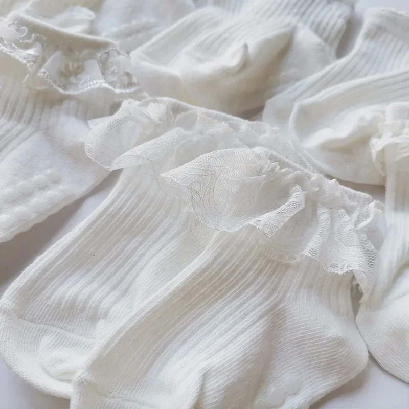 3 пары/партия однотонные хлопковые носки для новорожденных