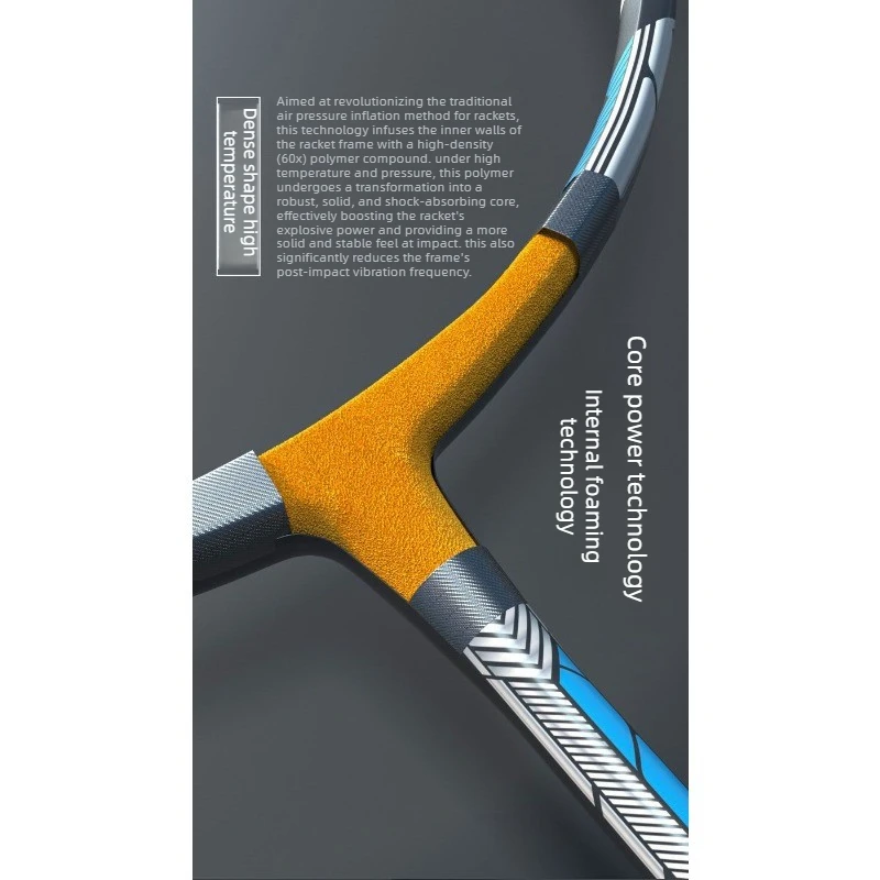 Фото Высший класс Speed Explorer ESPER V8 3U88g Сверхбыстрая тяжелая атака 55T Высококачественная ракетка для бадминтона из углеродного волокна G5 №4
