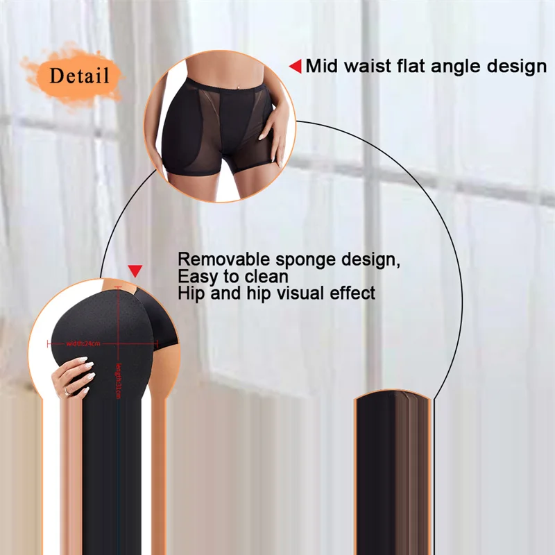 SEXYWG Women Butt Lifter Hip Enhancer Shaper Panties Body Shaper Hip Pad Sexy Underwear Bodyshorts Body Shapewear