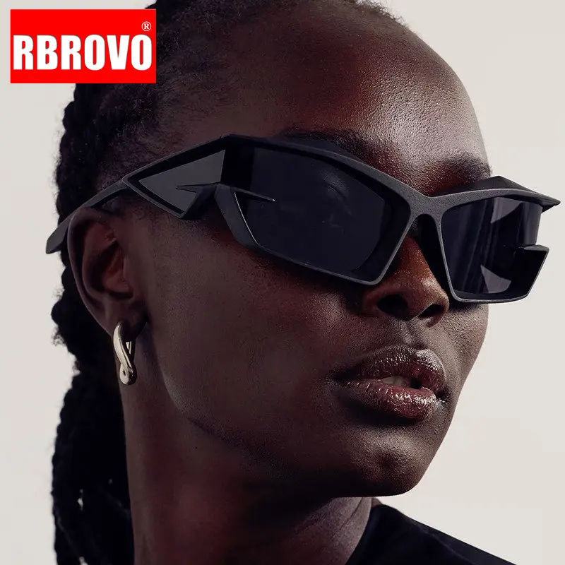 

RBROVO Y2K Vintage Sunglasses Women 2023 Punk Designer Eyewear Women/Men Luxury Brand Glasses Women Riding Lents De Sol Mujer
