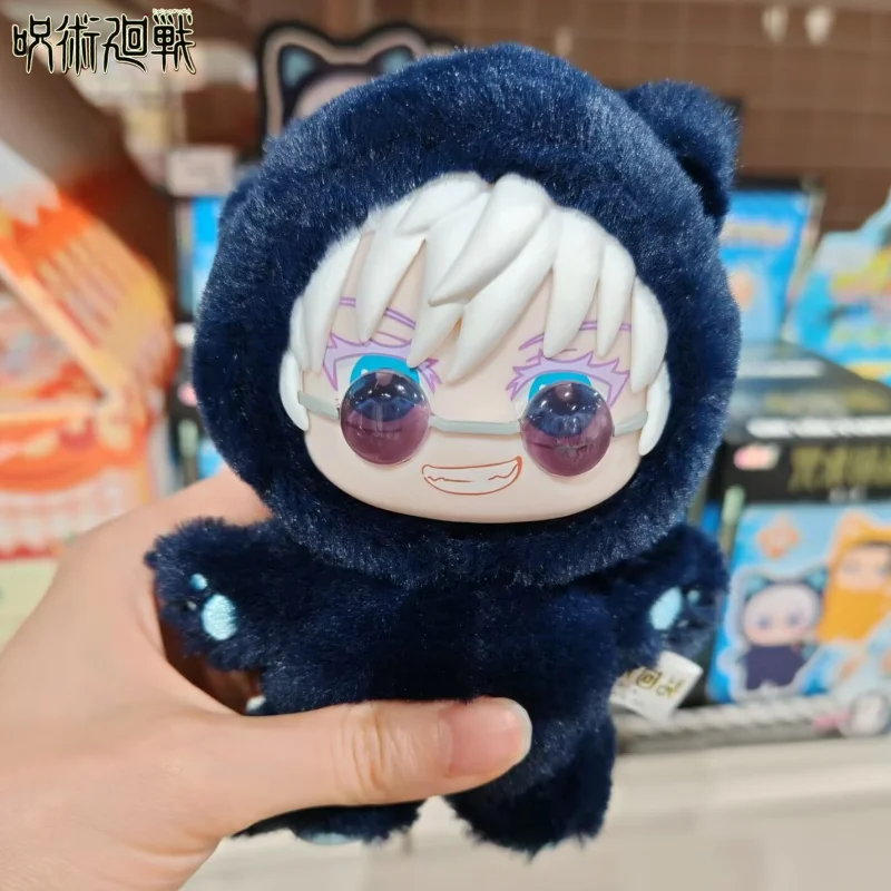 Фото Новый оригинальный Eaki Jujutsu Kaisen Season 2 Cat Park Party Gojo Satoru слепая коробка плюшевая кукла сумка кулон модель коллекция подарки для детей №1