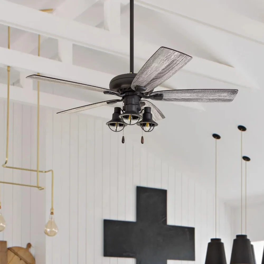 

Artesia 52 In. Bronze Indoor Ceiling Fan Canopy Fan for Home Light Control Lighting Sealing Cooling Appliances Household