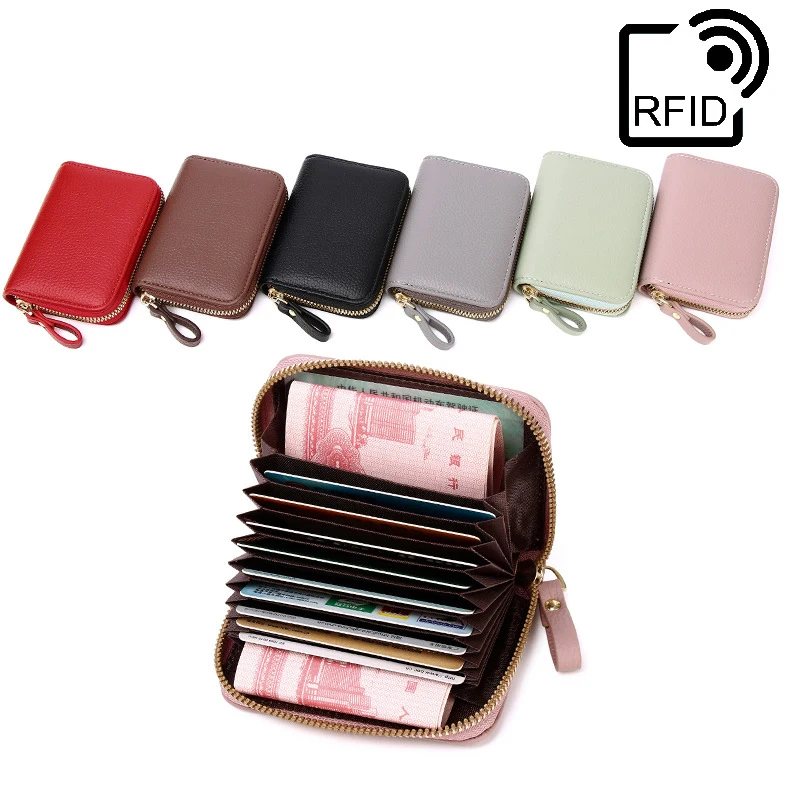 

Leather Mini Women Card Holder Cute Credit ID Card Holders Wallet Change Coin Purse Keychain Men Cardholder Case Card Container