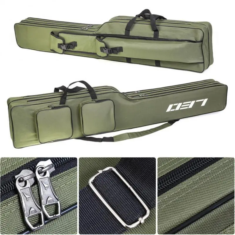 

LEO Fishing Rod Storage Bag Oxford Cloth 2 Layer Large Capacity Waterproof Multifunctional 1. European Style Fishing Rod Bag