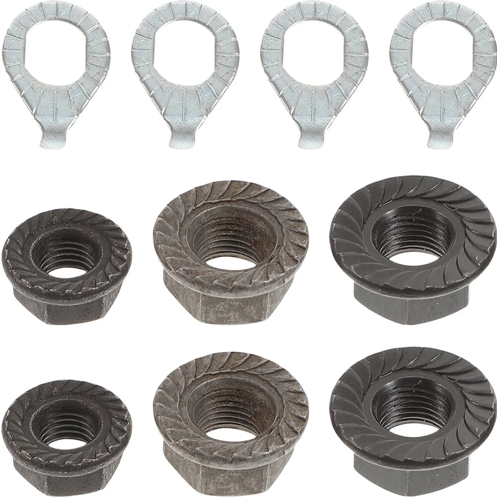 

Steel Washer Safety Hub Nuts Hanger Flange Protective Washers Kit Bike Durable Axle Bicycles