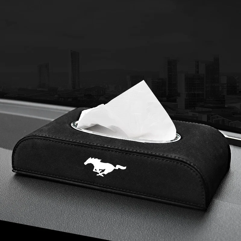 Кожаная креативная подвесная коробка для салфеток в автомобиле Ford Mustang Shelby GT350 GT500