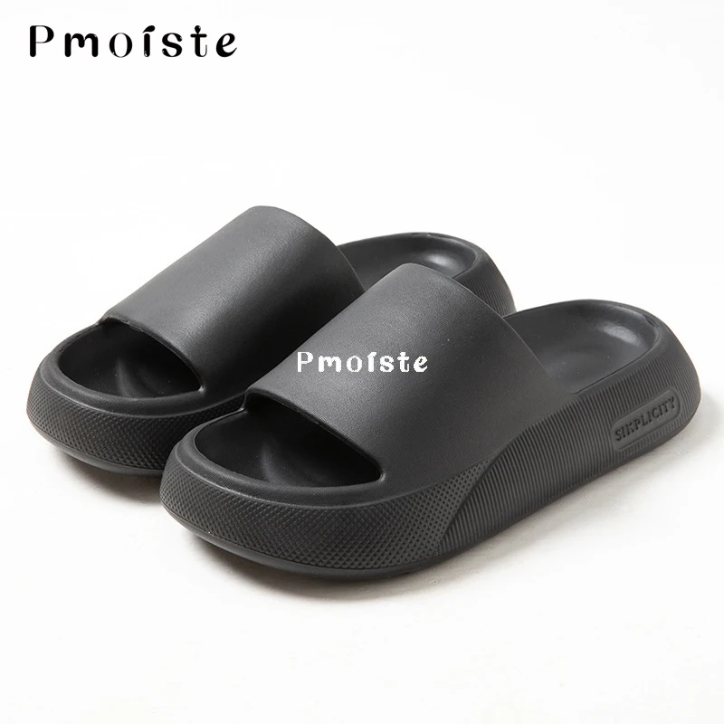 Simplicity Home Slippers Indoor Comfortable Platform Shoes Anti-slip Bathroom Slippers EVA Summer Lightweight Couple Shoes