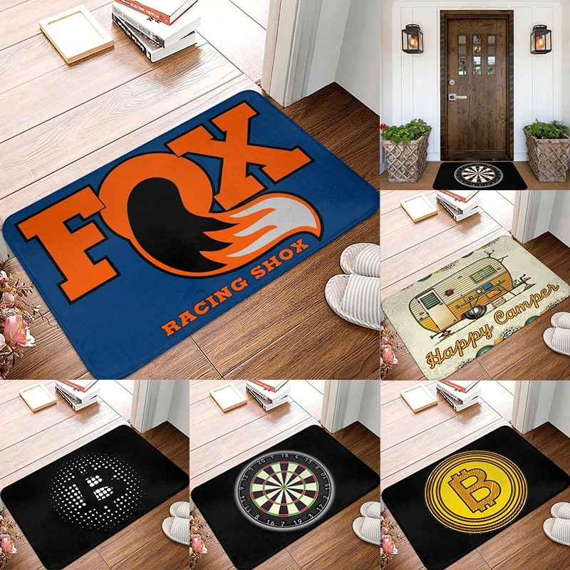 

Black Dart Board Arrow Bar Game Door Mat Floor Bedroom Bedside Rug Foot Non-slip Kitchen Bathroom Balcony Floor Mat Area Rug