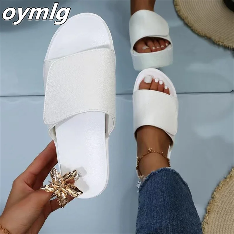 Новинка лета 2022 сандалии на высоком каблуке женская одежда Слиперы толстой