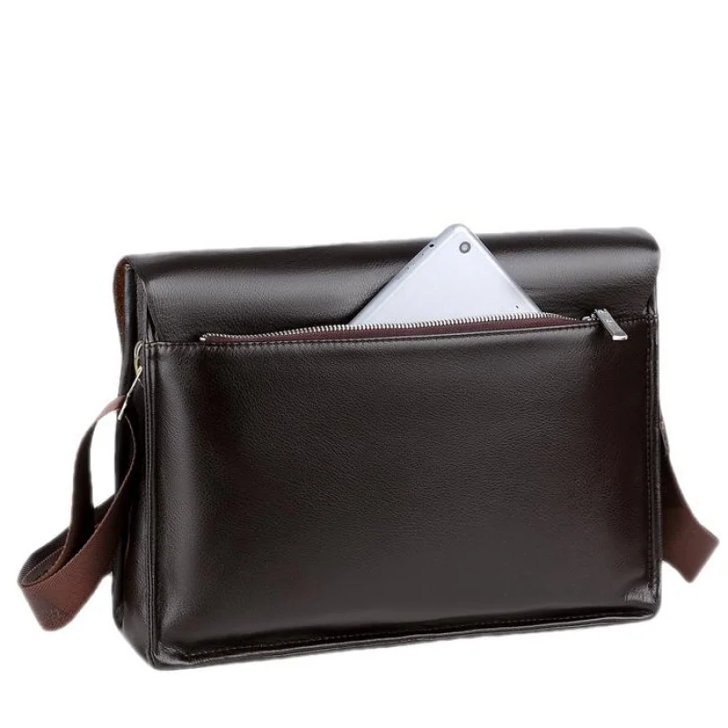 Large Capacity Men Shoulder Bag Business Leather Male Crossbody Bags Luxury Messenger Bag Hand Tote Bag For Man