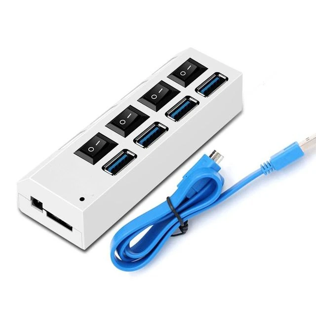 

USB HUB 3.0 4 Ports Expander 5Gbps Hub Hab Keyboard Hub High Speed Splitter Adapter for Computer PC